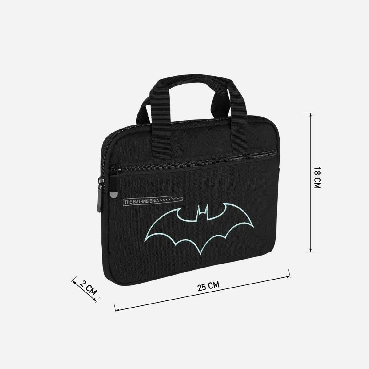 Skolas soma Batman Melns (18 x 2 x 25 cm)